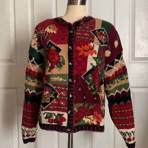 Tiara Multicolor Patchwork Cardigan